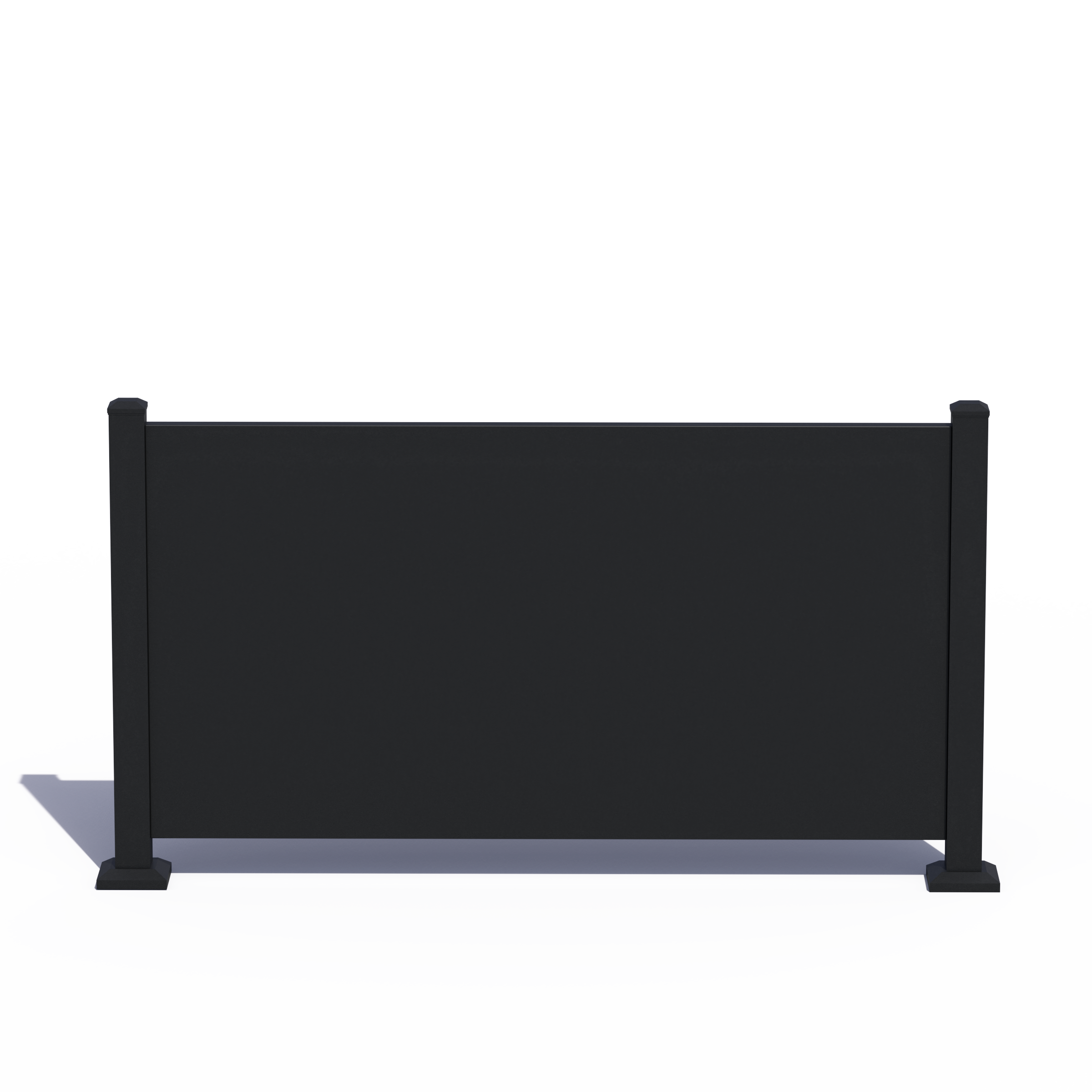 Custom Width Privacy Rail (Solid) 38"H