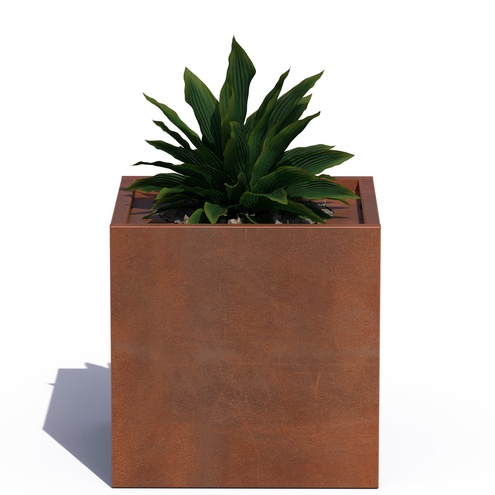 Corten Cube Planter