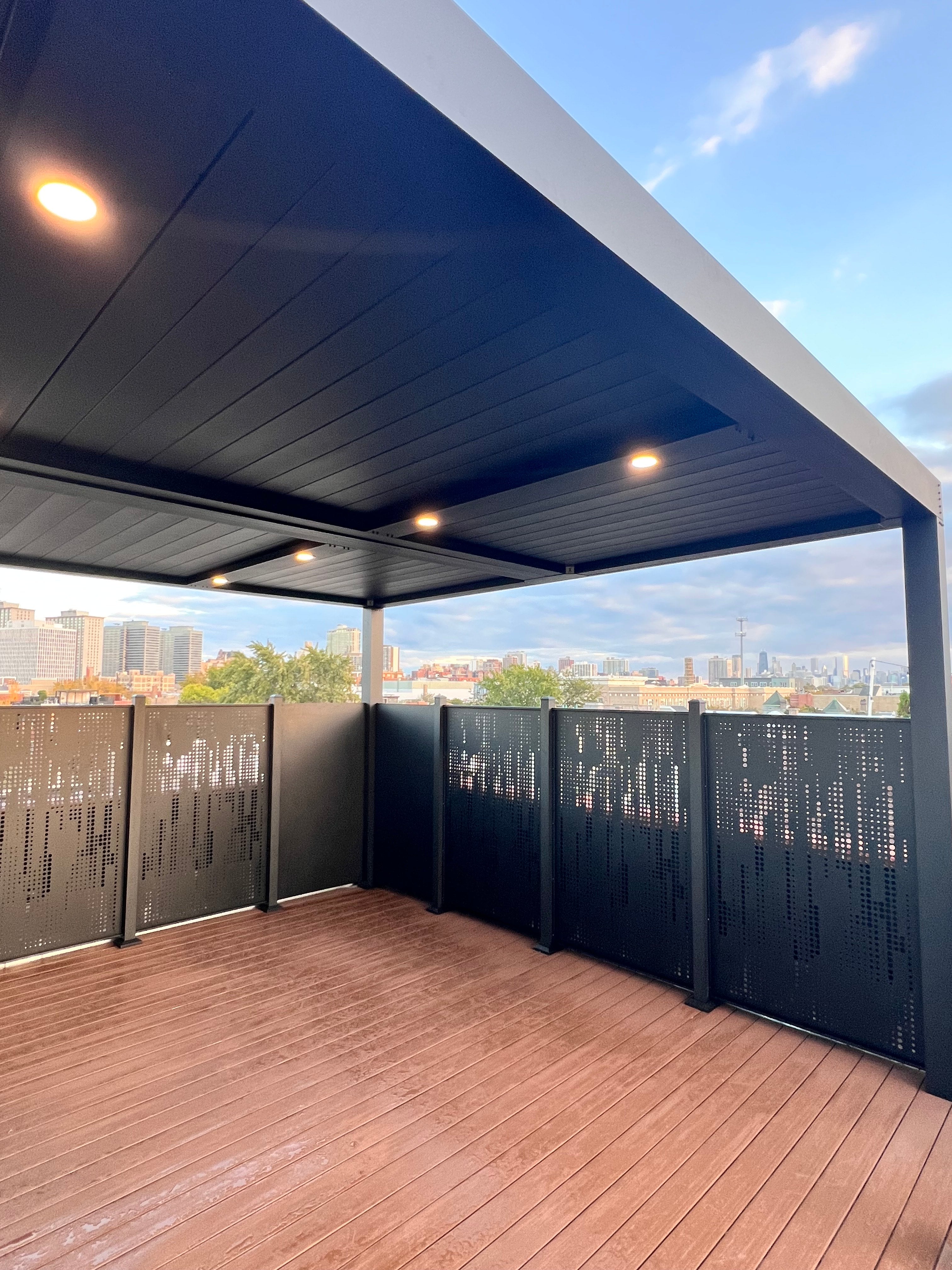 Custom Width Privacy Screen (Rain) 68"H - HIDEAWAY Canada