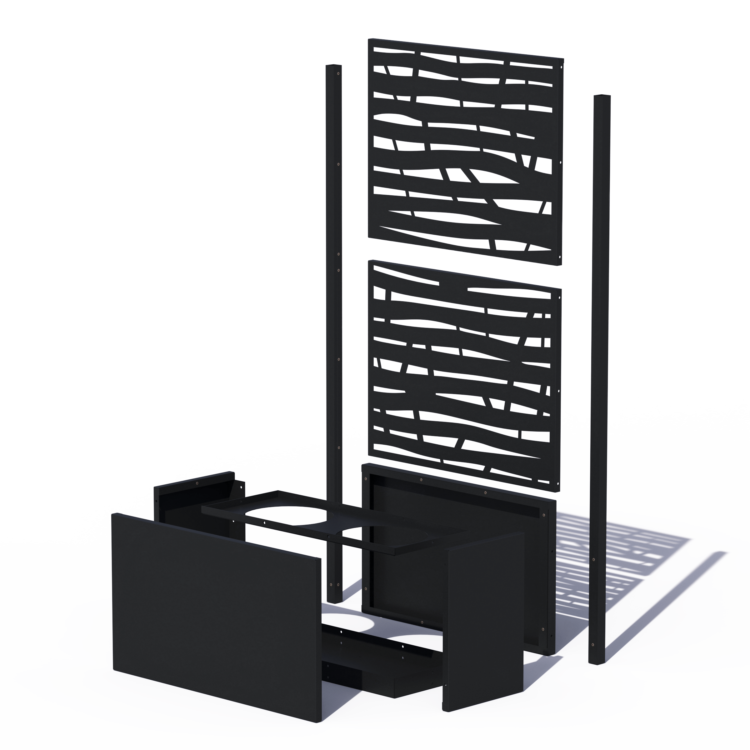 Jardinière et écran en aluminium Hideaway - SIMPLE FACE - *PRÉCOMMANDEZ MAINTENANT ET ÉCONOMISEZ*