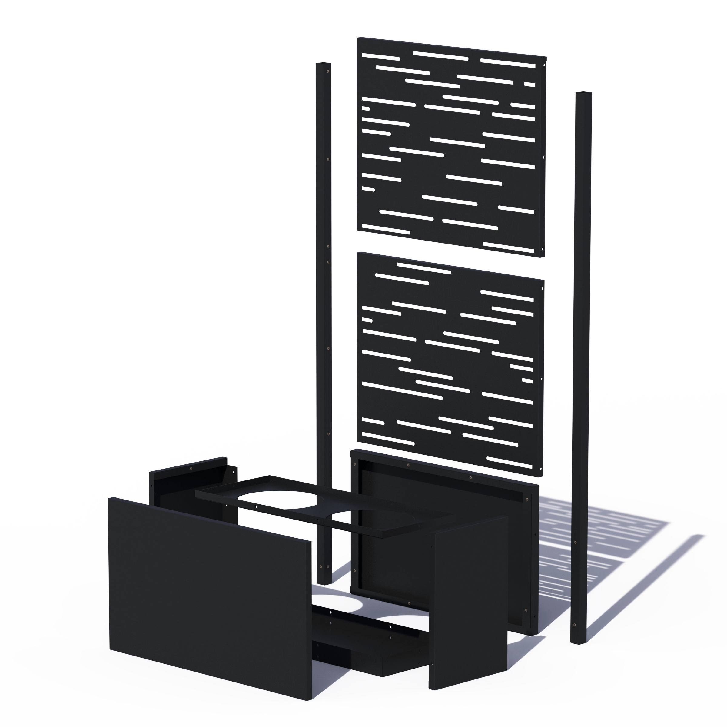 Jardinière et écran en aluminium Hideaway - SIMPLE FACE - *PRÉCOMMANDEZ MAINTENANT ET ÉCONOMISEZ*