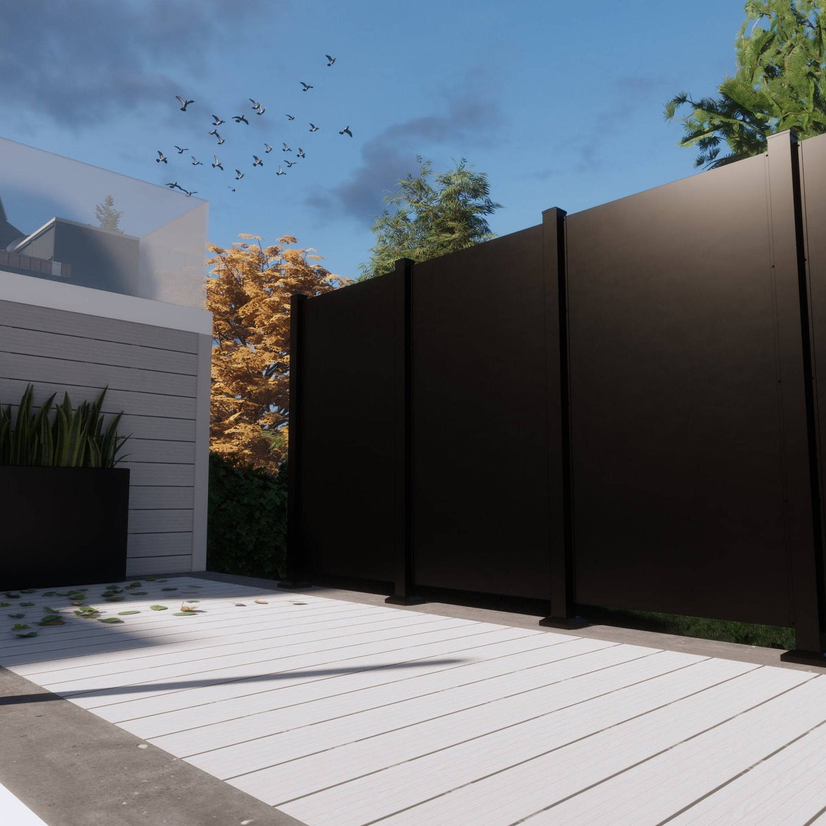 Solid Privacy Screen - 100% Privacy Panel | HIDEAWAY Canada